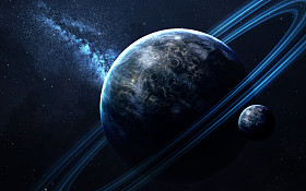 与行星、 恒星和星系中表现的美太空探索外层空间的宇宙场景。由美国国家航空航天局提供的元素
