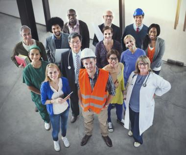 庆祝各种人各种职业概念