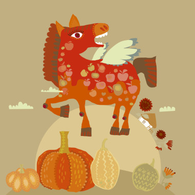 矢量圖的農(nóng)場樹圖片