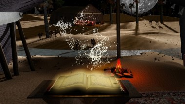 霍迪的《可蘭經(jīng)》粒子，夢(mèng)幻般的夜晚沙漠