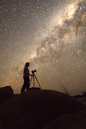 拍摄在纳米比亚星星