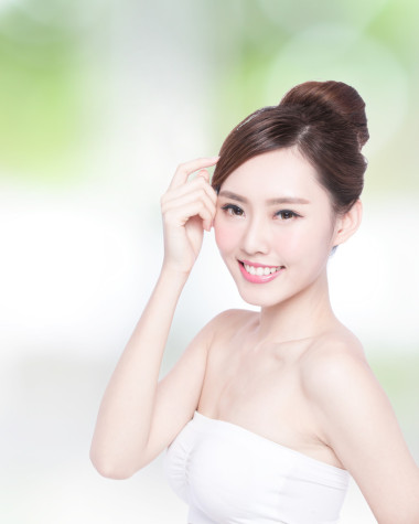 皮膚護理女人微笑