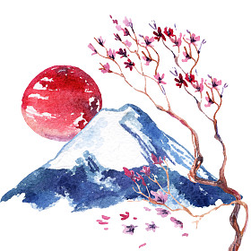 日本樱花盛