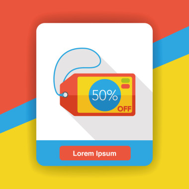 購(gòu)物銷(xiāo)售價(jià)格標(biāo)簽平面圖標(biāo)圖標(biāo)元素