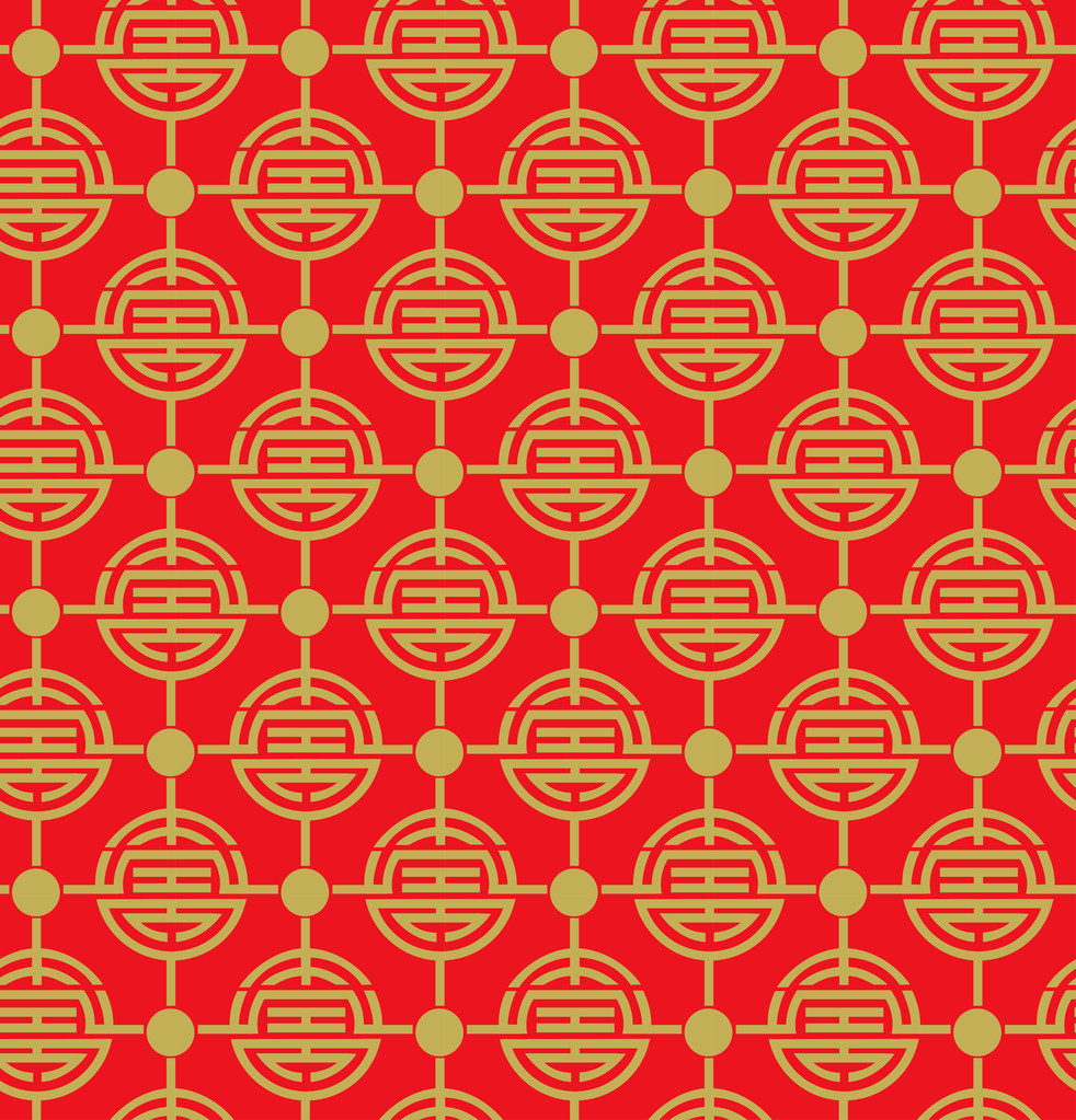 红色和金色的中国模式图片 红色和金色的中国模式图片