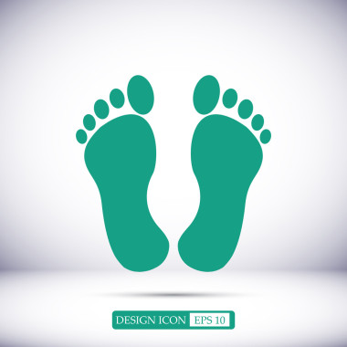 脚矢量图标