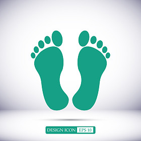脚矢量图标