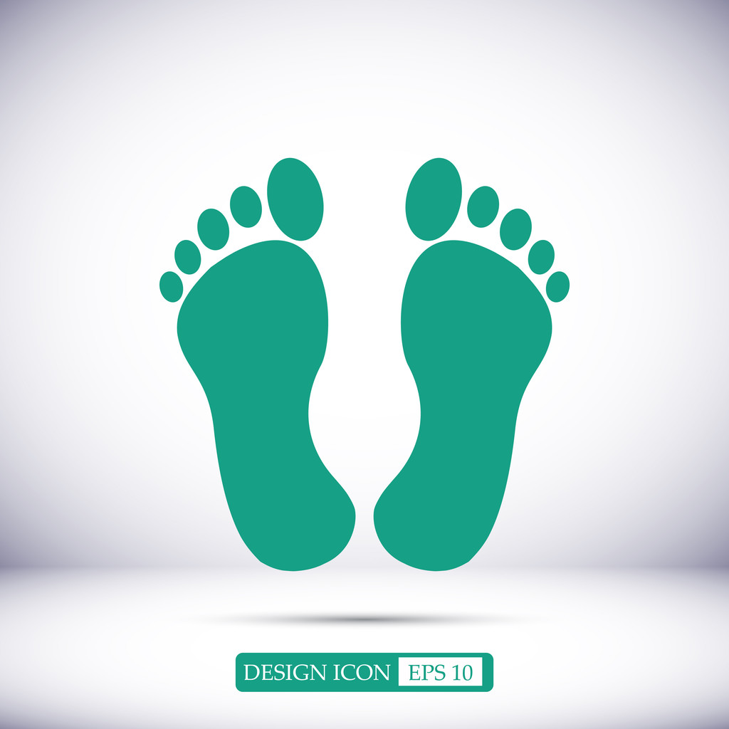 脚矢量图标