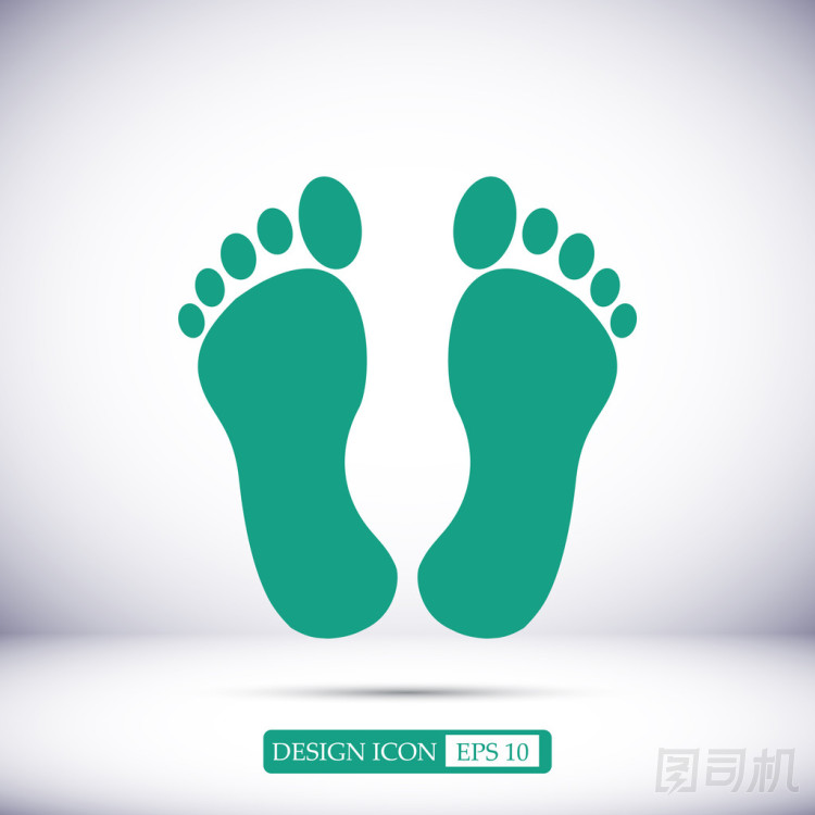 腳矢量圖標(biāo)