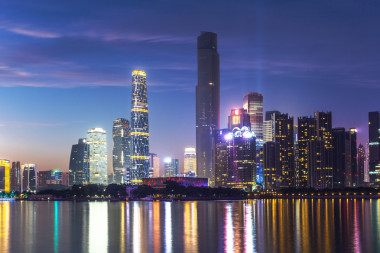 廣州珠江新城 Cbd 夜景