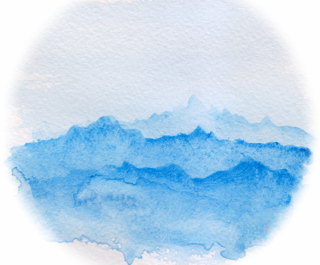 简单的水彩抽象景观图片 简单的水彩抽象景观图片