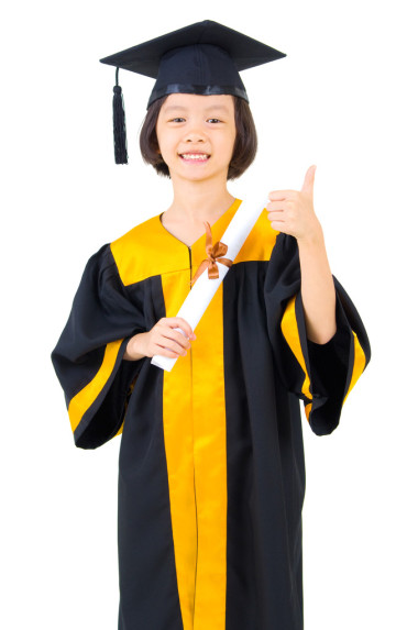 快樂的亞洲孩子