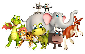 野生动物集合照片