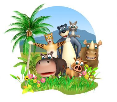 群野生動物圖片