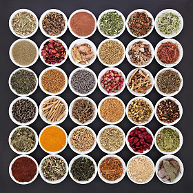 天然草药健康妇女