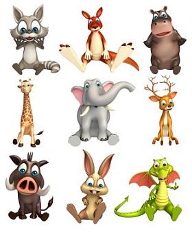 野生动物集合图片