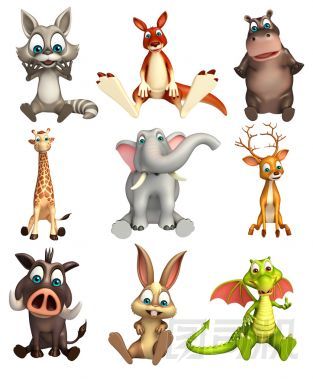 野生動(dòng)物集合圖片