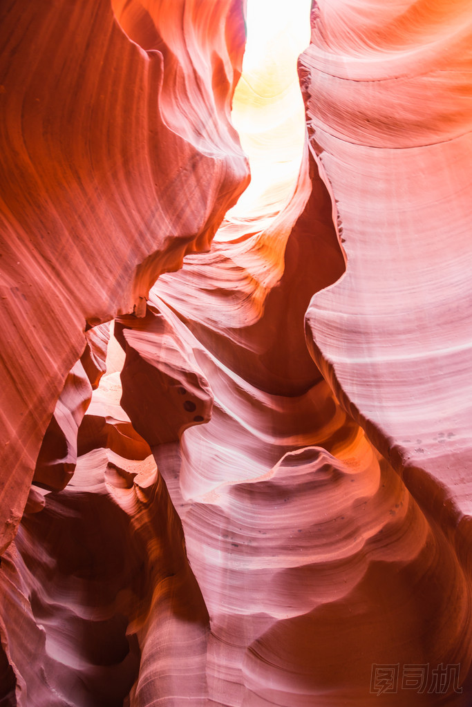 低羚羊峽谷在亞利桑那州美國(guó)與下暴露和選擇性焦點(diǎn)