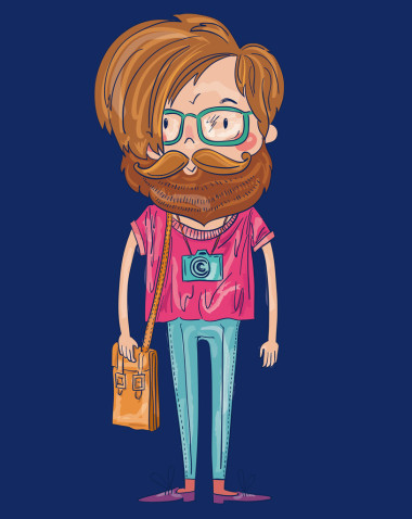 插圖與時(shí)髦的人