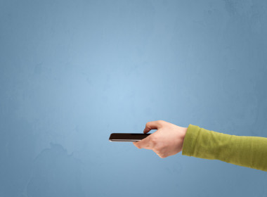 配置文件的控股電話設(shè)備。圖片