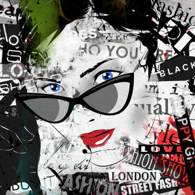 現(xiàn)代少女 grunge 背景