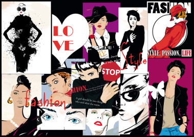 現(xiàn)代少女 grunge 背景