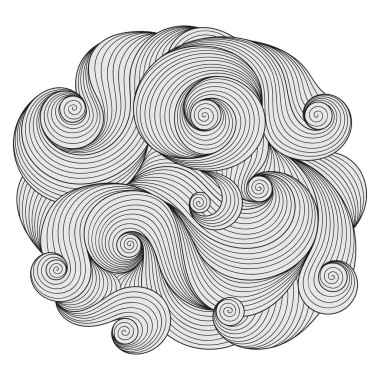 为着色书的抽象图案。民族涂鸦，部落 desi