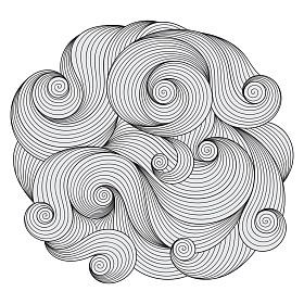 为着色书的抽象图案。民族涂鸦，部落 desi