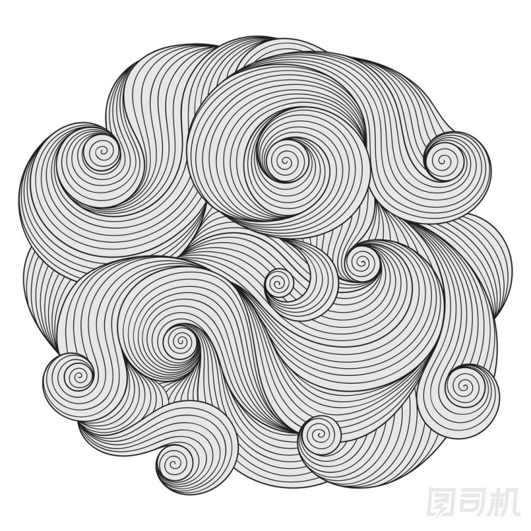 為著色書(shū)的抽象圖案。民族涂鴉，部落 desi
