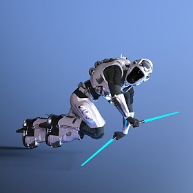 3d cg 渲染的机器人