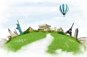 到世界各地旅游