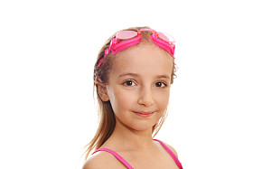 游泳服装的女孩照片