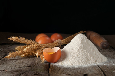 少數(shù)幾個(gè)小麥面粉特寫
