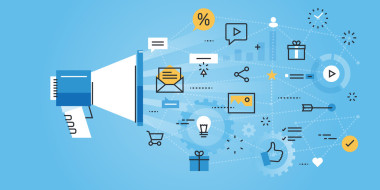 數(shù)字營銷的平線設(shè)計 web 站點(diǎn)橫幅