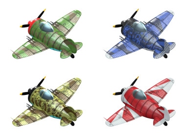 版的戰(zhàn)斗機(jī)卡通風(fēng)