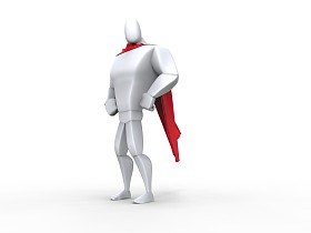 超级英雄模板的家伙照片