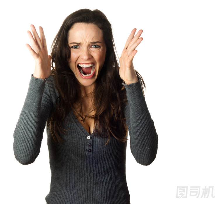 非常沮喪和憤怒的女人圖片