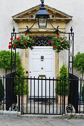 美丽英语老城的房子图片