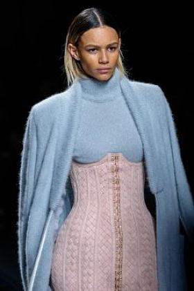 Binks Walton walks on the track during the Balmain show