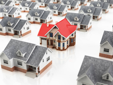 家搜索選擇夢想之家房地產的概念