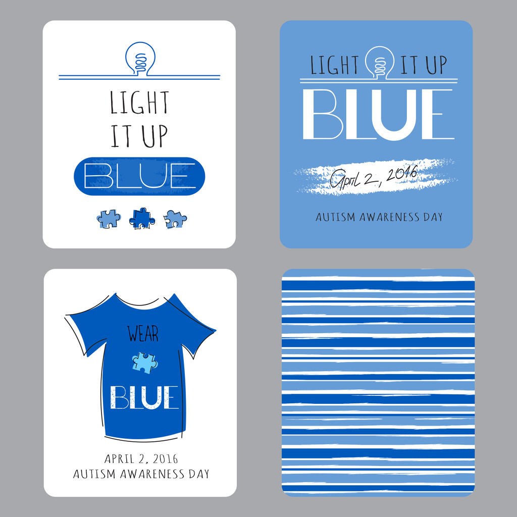 自闭症意识卡集图片