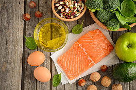 选择的健康产品。均衡的饮食概念