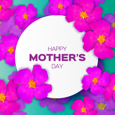 快樂(lè)的母親節(jié)-與春天鮮花束節(jié)日背景