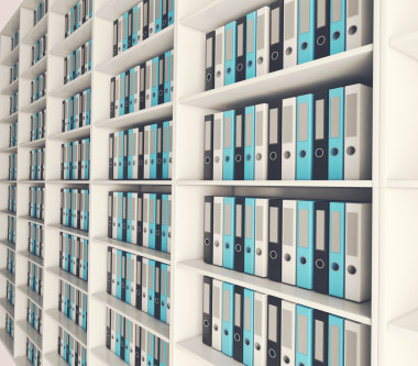 貨架存檔文件夾。3d 圖像圖片