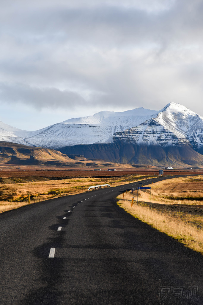 在初冬的冰島空路