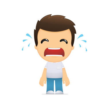 可愛(ài)的卡通休閑男人