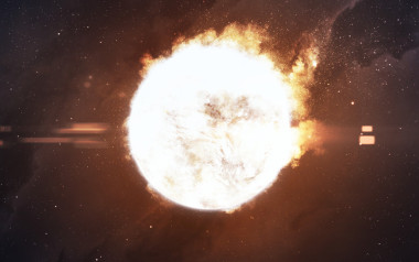 太陽。由美國國家航空航天局裝備此圖像的元素