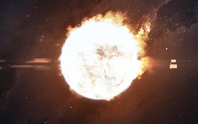 太阳。由美国国家航空航天局装备此图像的元素