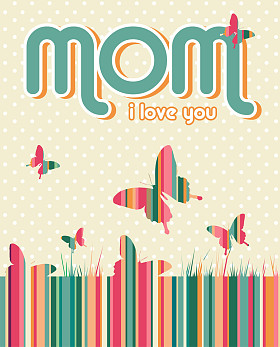 幸福的母亲一天背景