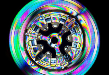 抽象的七彩燈光效果